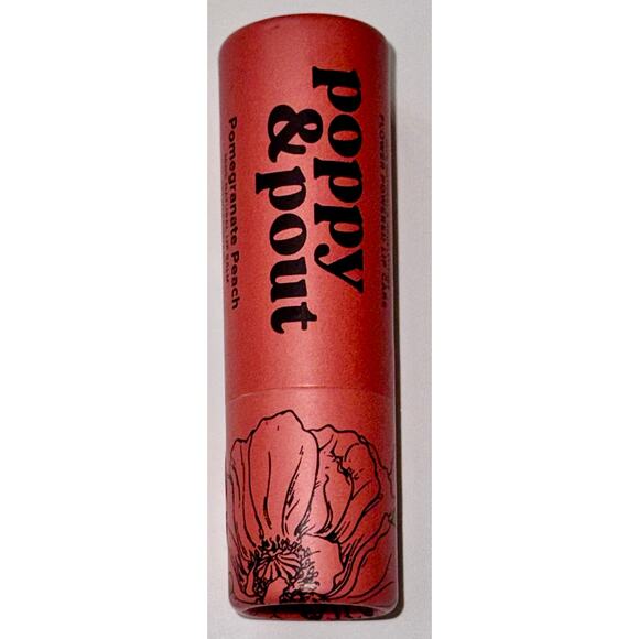 Poppy & Pout Hydrating Lip Balm ~ Pomegranate Peach - Picture 1 of 1